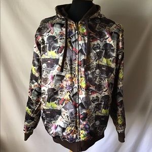 Ecko Reversable Zip Up Jacket lrg